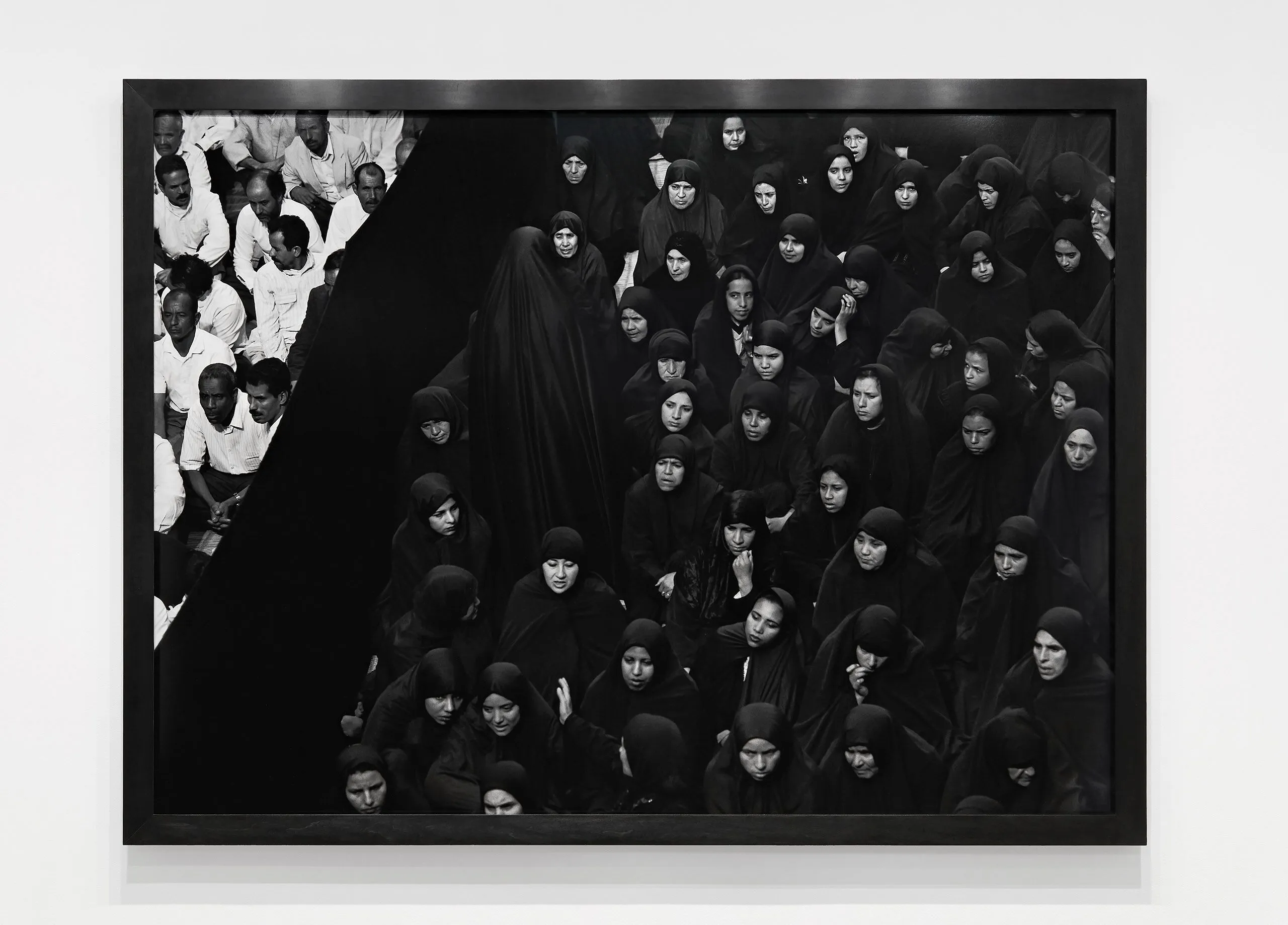 Installation view of One Wall, One Work: Shirin Neshat at Krakow Witkin Gallery, Boston