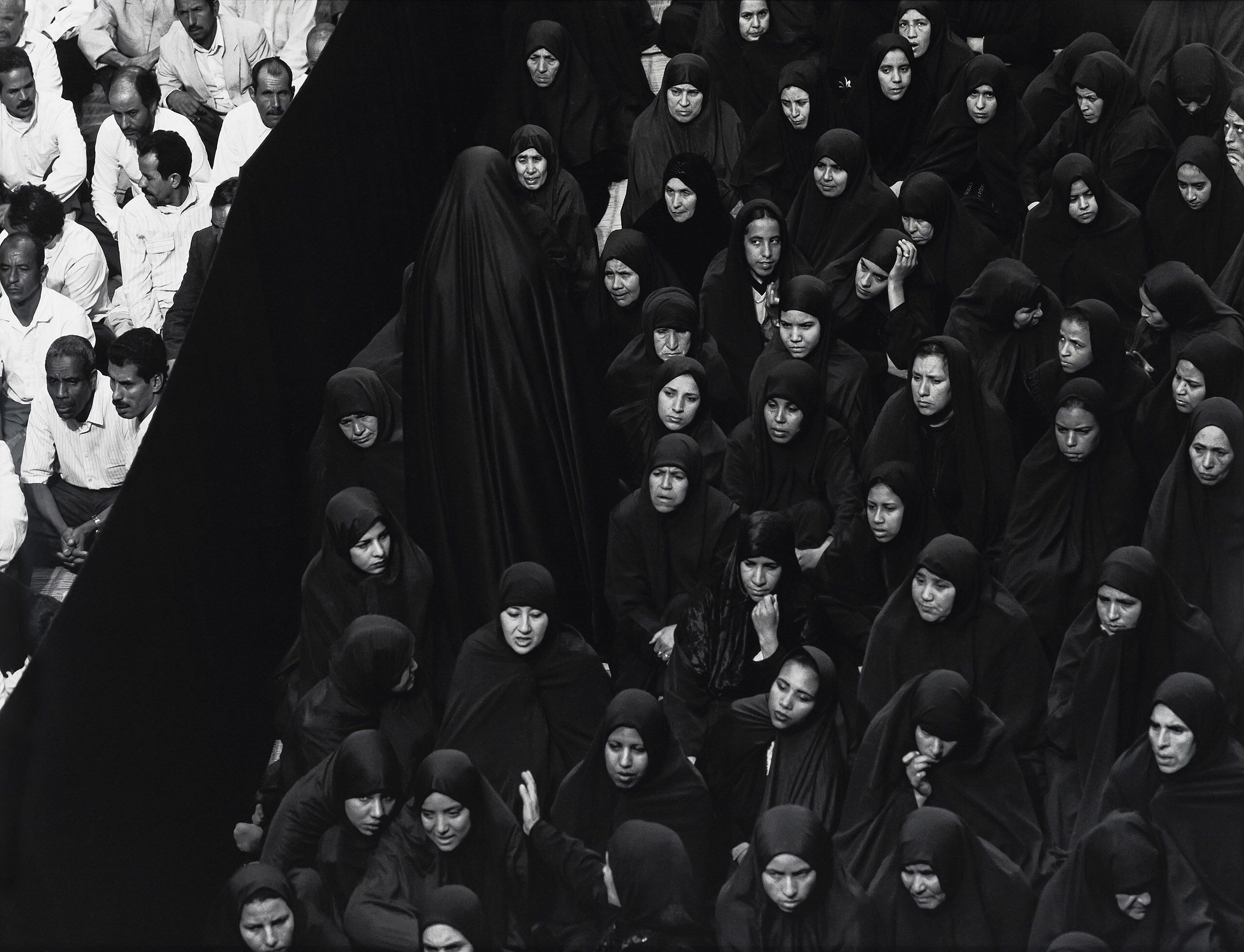 Installation view of One Wall, One Work: Shirin Neshat at Krakow Witkin Gallery, Boston