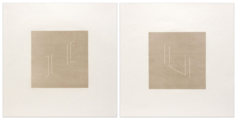 Untitled by Fred Sandback, a 1979 set of two prints at Krakow Witkin Gallery, Boston