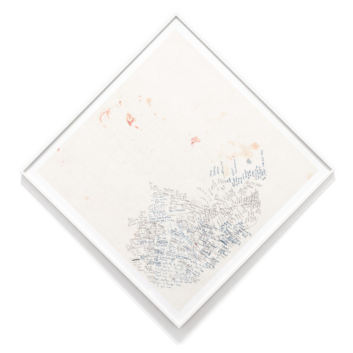 Paula's Birthday, a 1998/2016 print by Joseph Grigely