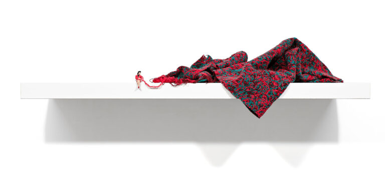 “Weaver with Black Hair” an original assemblage by Liliana Porter