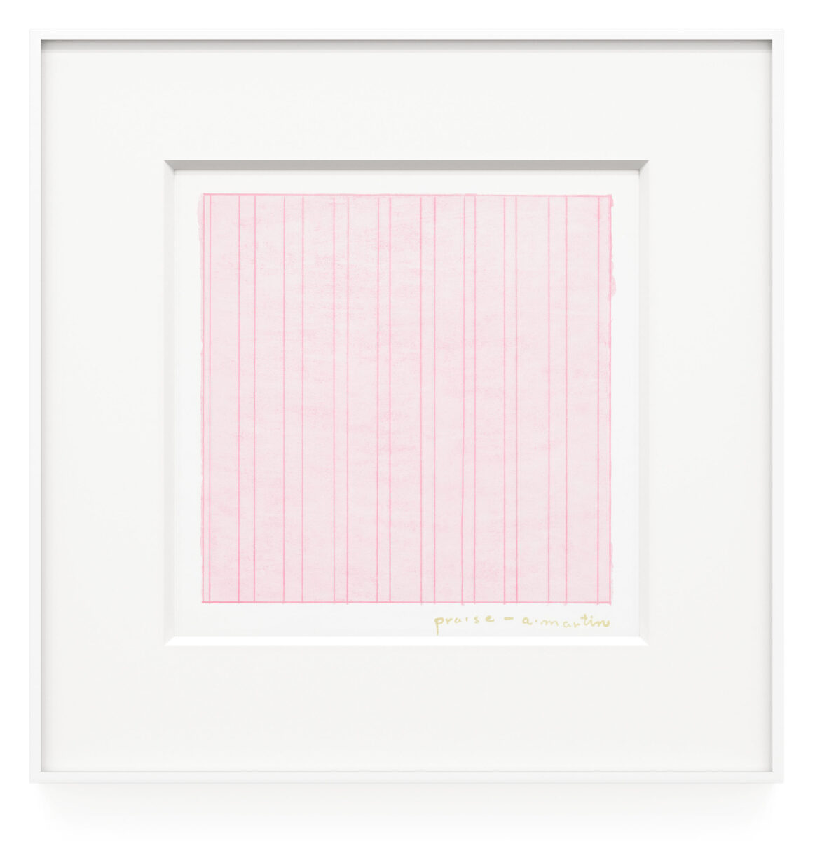 “Praise” (1976), a print by Agnes Martin.