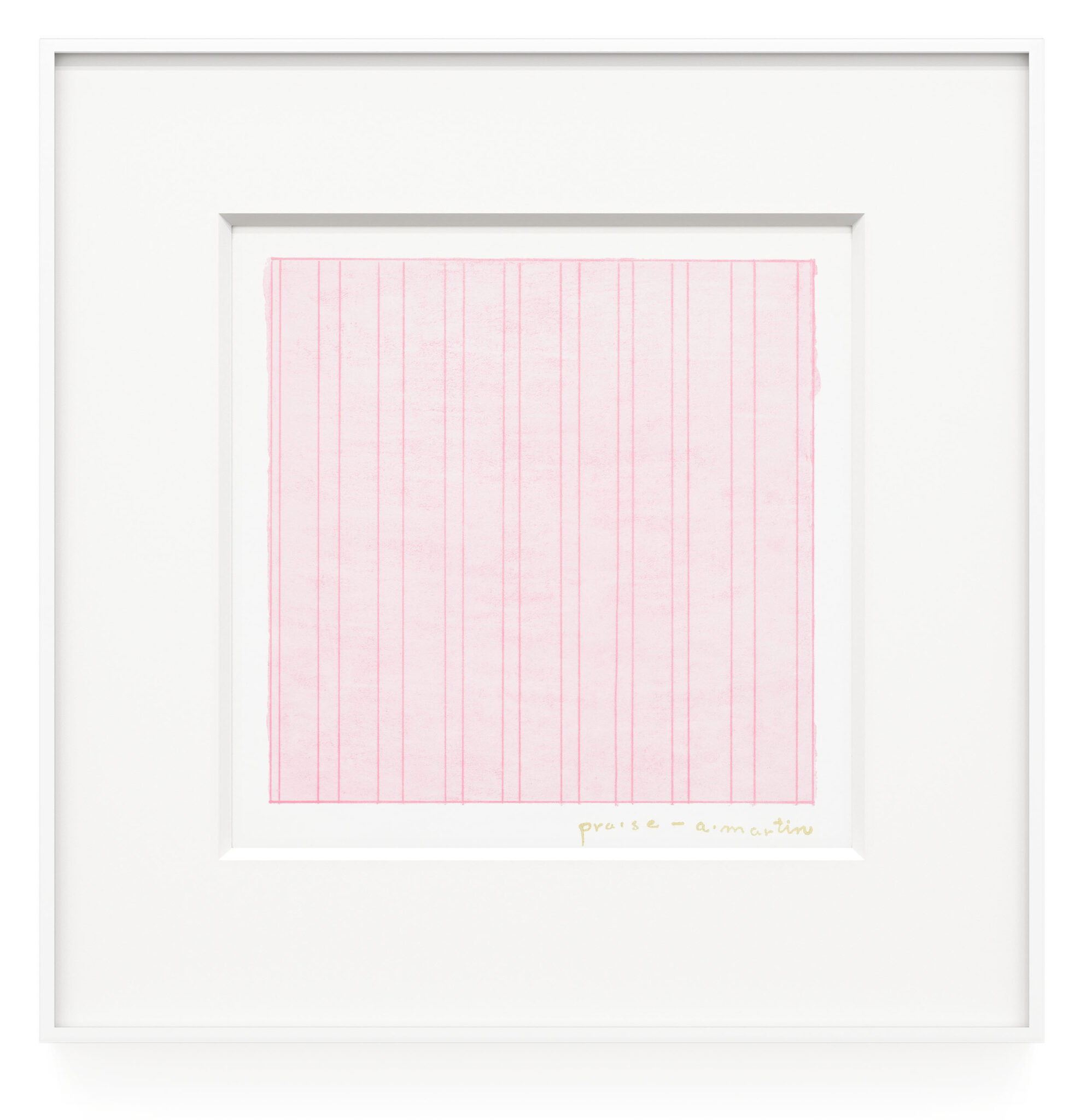 “Praise” (1976), a print by Agnes Martin.