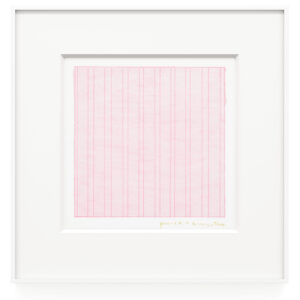 “Praise” (1976), a print by Agnes Martin.