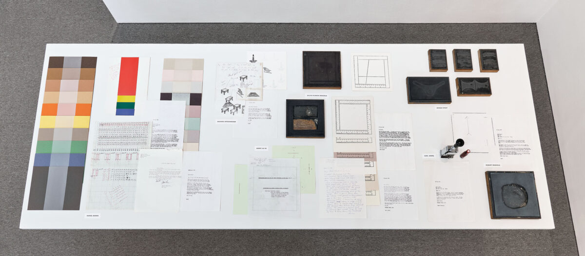 Installation view of the Rubber Stamp Portfolio exhibition at Krakow Witkin Gallery