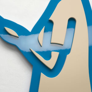 Blue phone. by Julian Opie, a 2023 Painting at Krakow Witkin Gallery, Boston