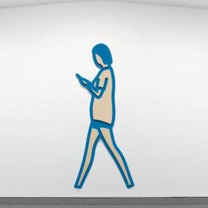 Blue phone. by Julian Opie, a 2023 Painting at Krakow Witkin Gallery, Boston