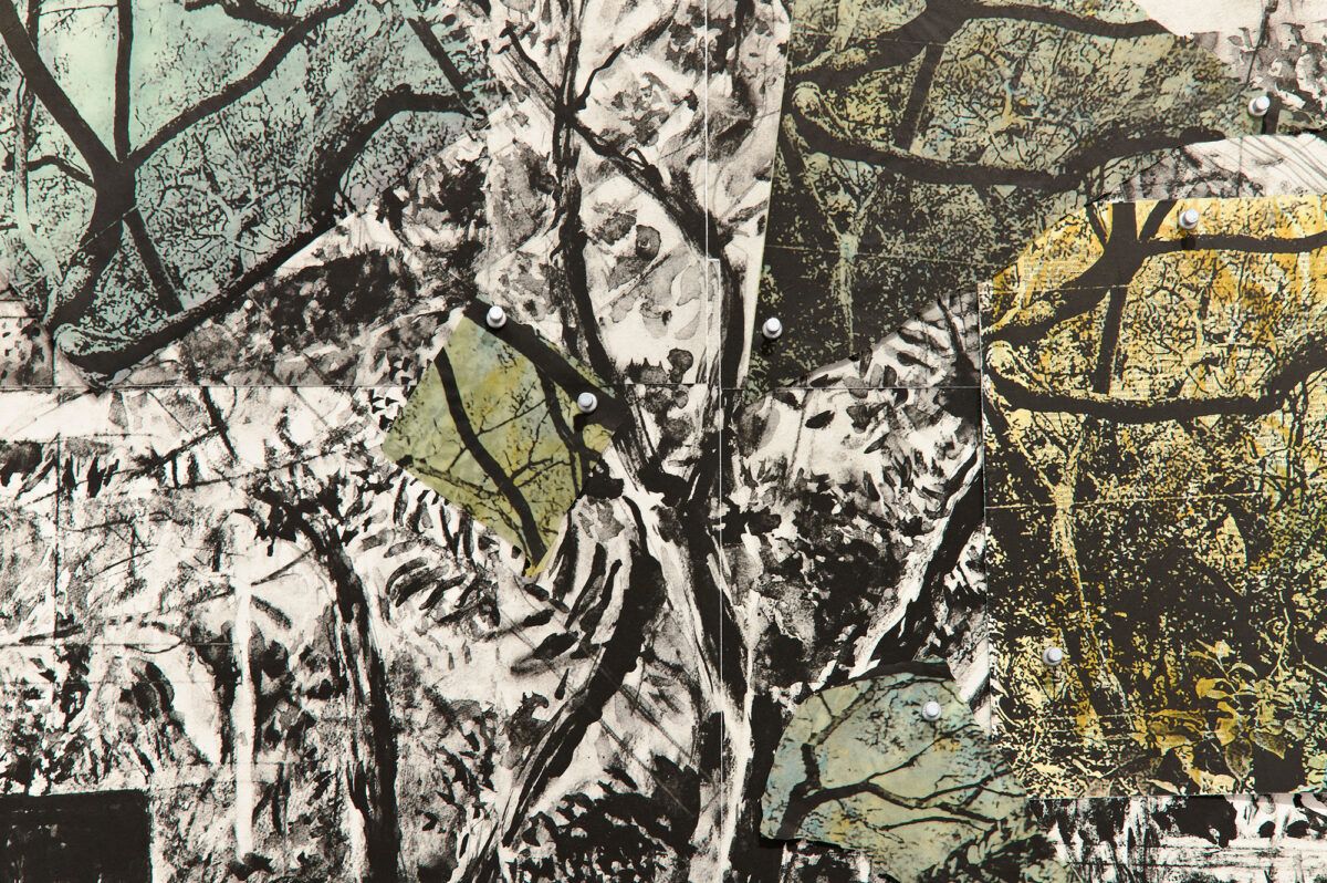 Installation view of "One Wall, One Work: William Kentridge" at Krakow Witkin Gallery