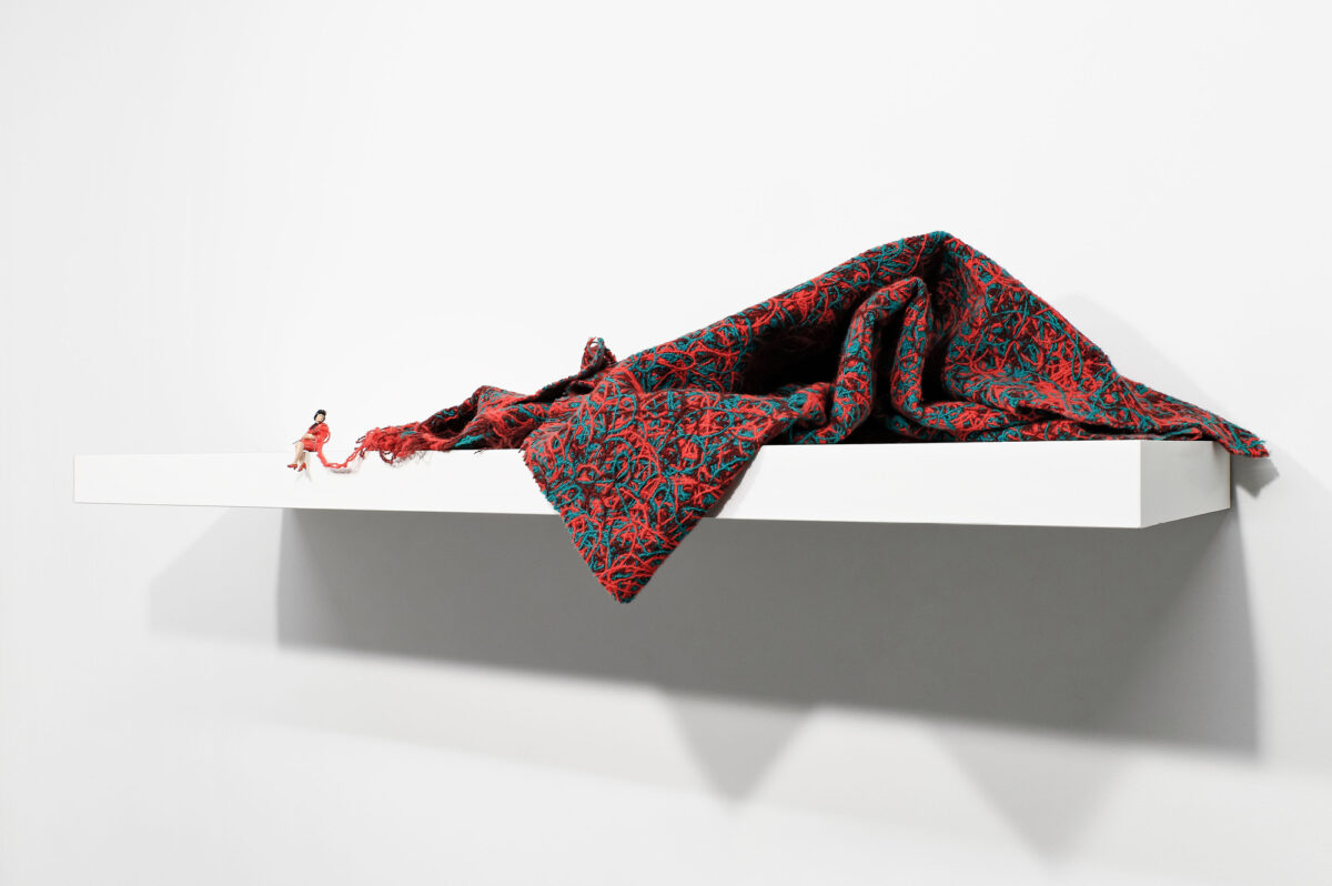 Installation view of "Liliana Porter and Douglas Huebler" at Krakow Witkin Gallery.