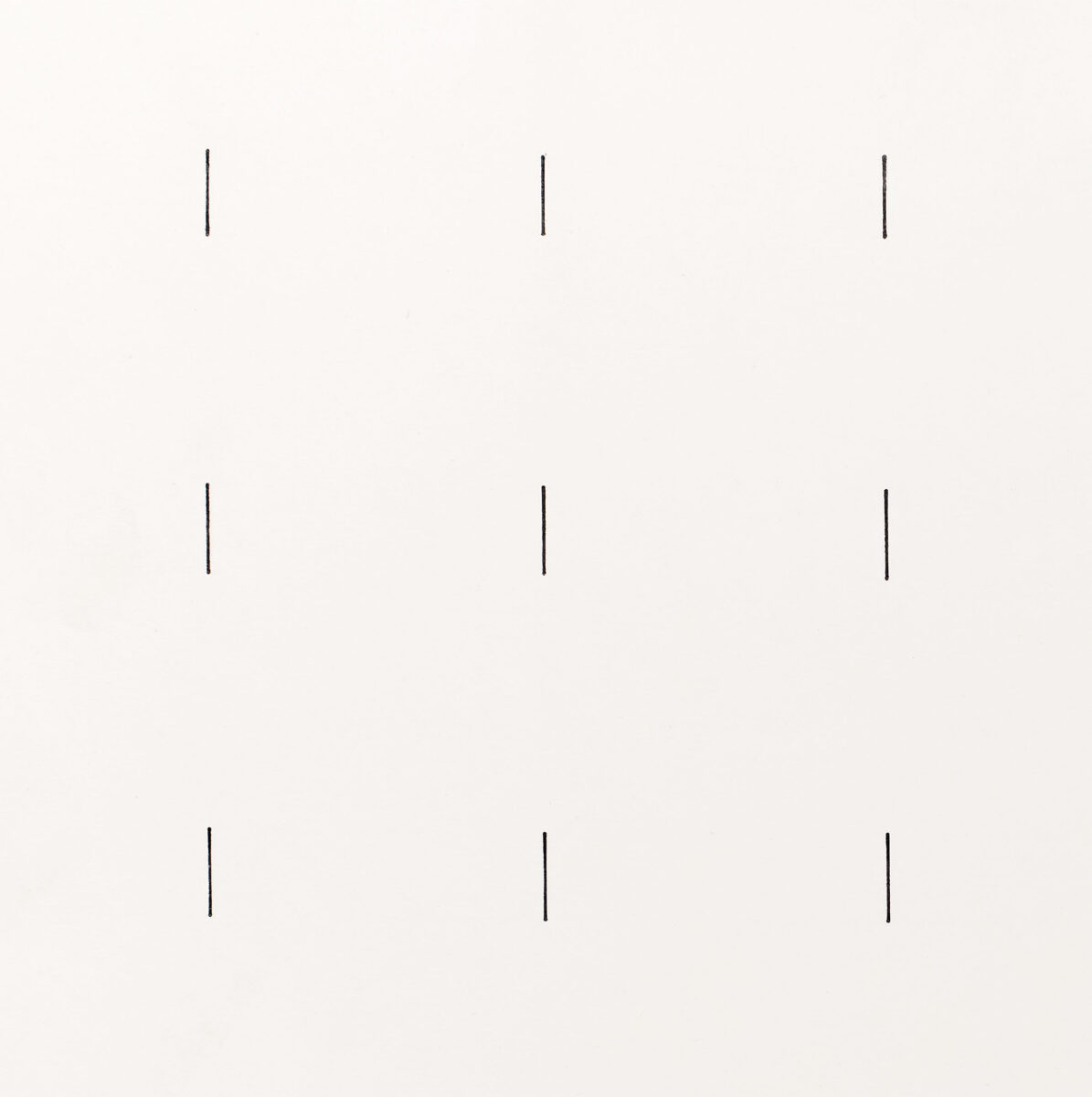 “24 Lines 5 1/2" Long Positioned” an original drawing by Douglas Huebler