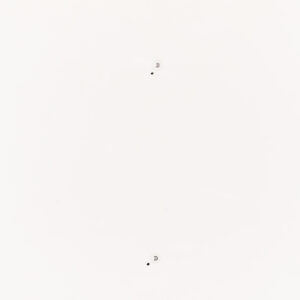 “Points of Corners of 5" Cube in Isometric Projection (D//F: Forward Edge)” an original drawing by Douglas Huebler