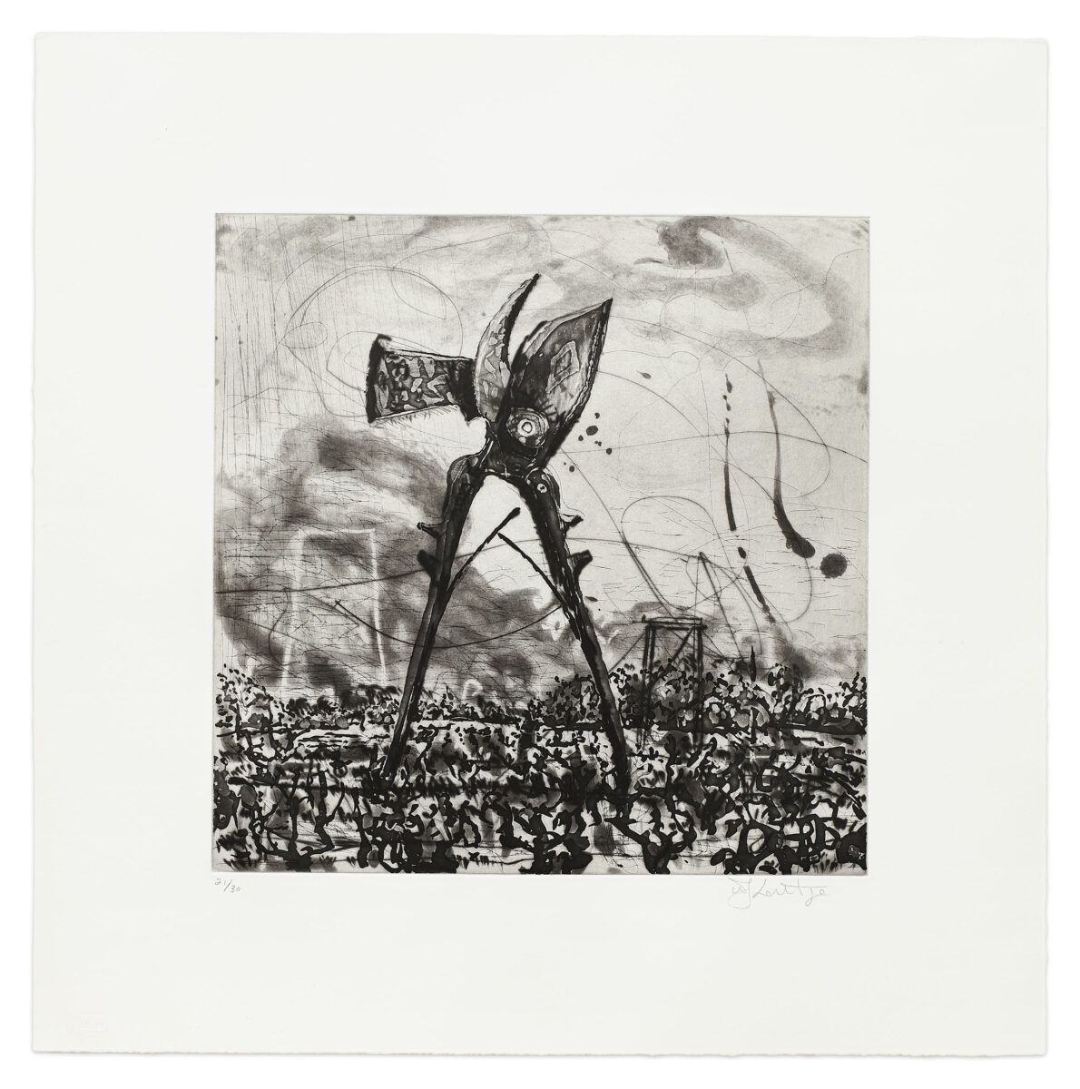 Untitled (Olifantsriviere) from West Coast Landscapes by William Kentridge, a 2010 Print at Krakow Witkin Gallery