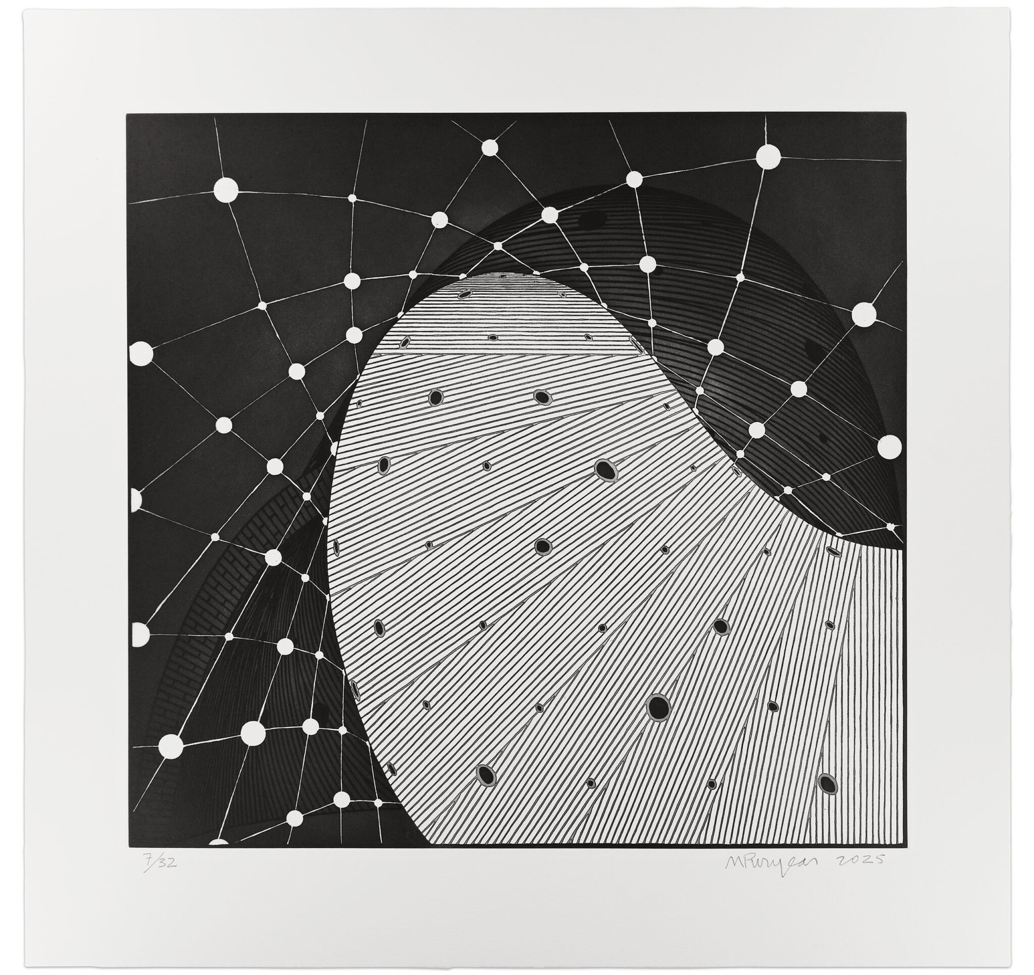 Lookout by Martin Puryear, a 2025 print at Krakow Witkin Gallery, Boston