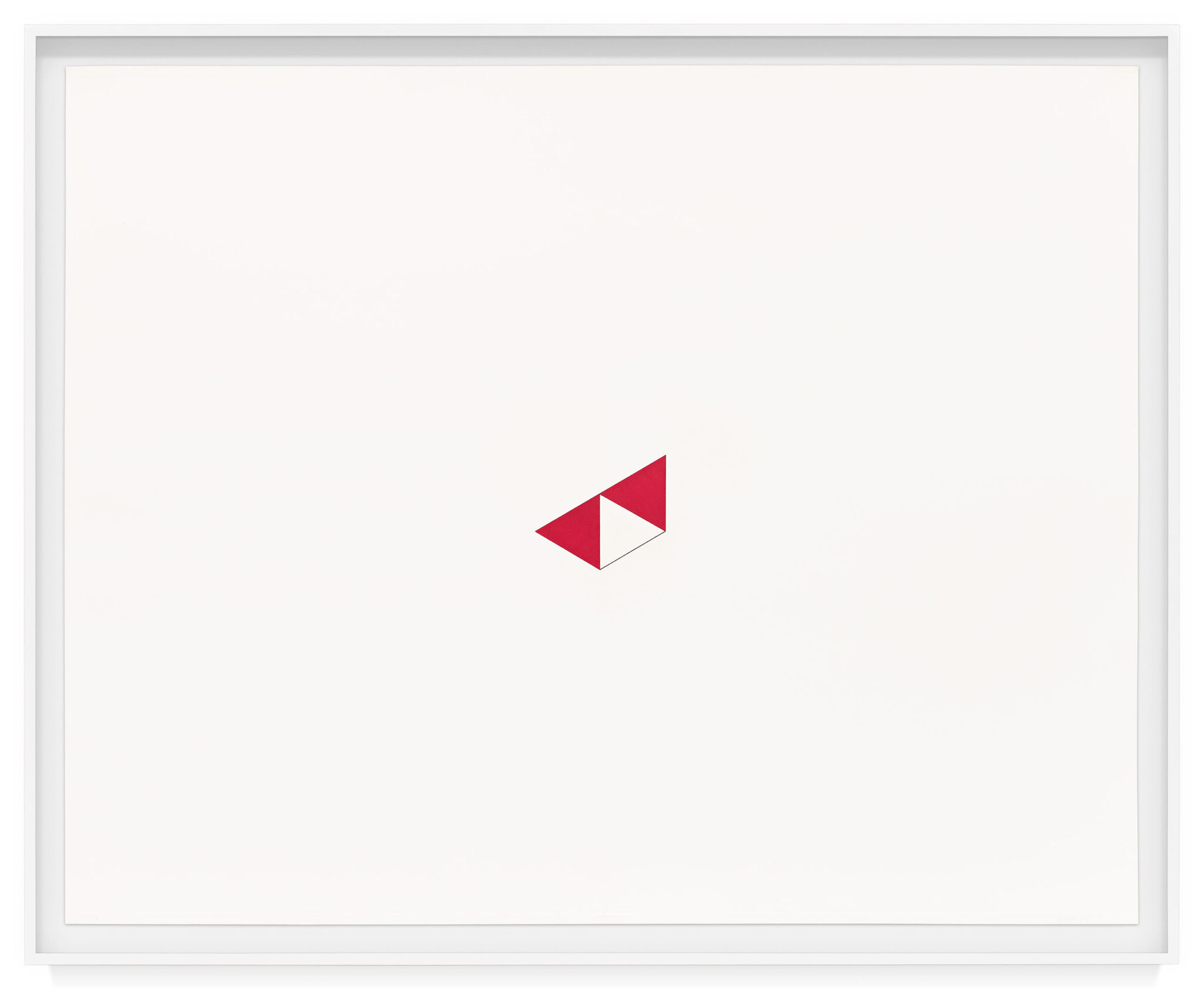 Apices (B) by Mel Bochner, a 1974 print at Krakow Witkin Gallery, Boston