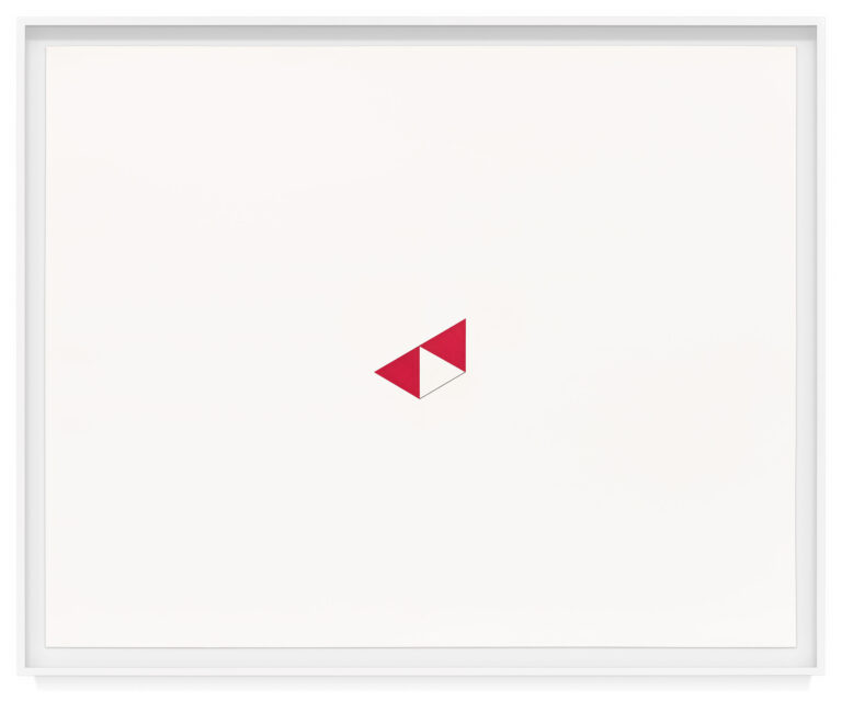 Apices (B) by Mel Bochner, a 1974 print at Krakow Witkin Gallery, Boston