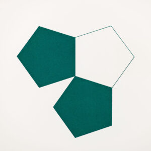 Apices (C) by Mel Bochner, a 1974 print at Krakow Witkin Gallery, Boston