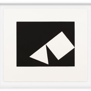 Four Plus Three by Mel Bochner, a 1973 print at Krakow Witkin Gallery, Boston