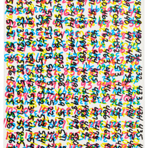 Mental Exercise #1 (Counting) by Mel Bochner, a 1971 offset print at Krakow Witkin Gallery, Boston