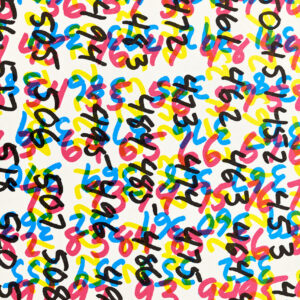 Mental Exercise #1 (Counting) by Mel Bochner, a 1971 offset print at Krakow Witkin Gallery, Boston