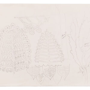Untitled: Plant Patterns II by Charles Burchfield, a c. 1915 drawing at Krakow Witkin Gallery, Boston