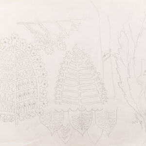 Untitled: Plant Patterns II by Charles Burchfield, a c. 1915 drawing at Krakow Witkin Gallery, Boston