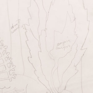 Untitled: Plant Patterns II by Charles Burchfield, a c. 1915 drawing at Krakow Witkin Gallery, Boston