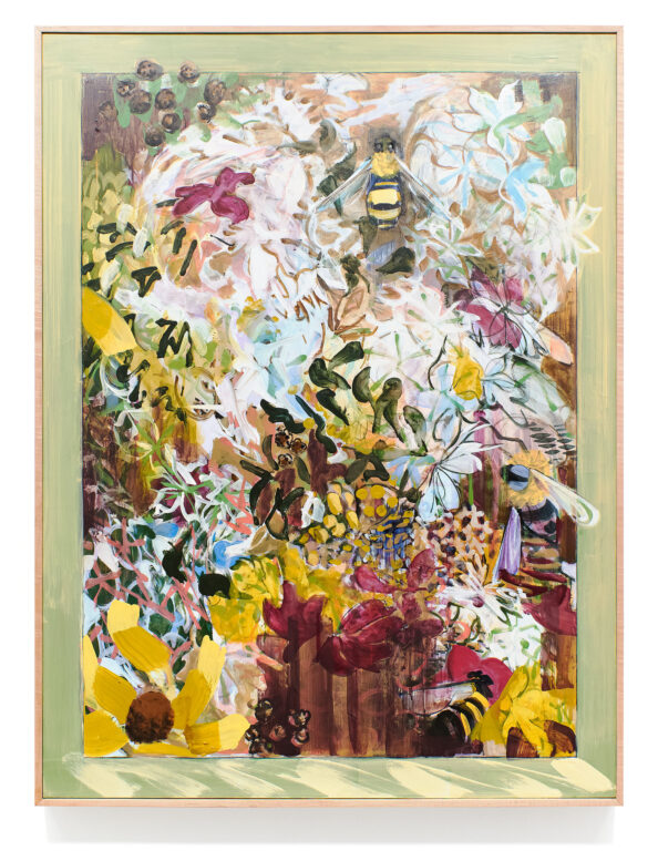 Bees Finding Pleasure v.2 (from Answer Music) by Mike Glier, a 2023 painting at Krakow Witkin Gallery, Boston