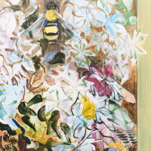 Bees Finding Pleasure v.2 (from Answer Music) by Mike Glier, a 2023 painting at Krakow Witkin Gallery, Boston