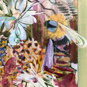 Bees Finding Pleasure v.2 (from Answer Music) by Mike Glier, a 2023 painting at Krakow Witkin Gallery, Boston