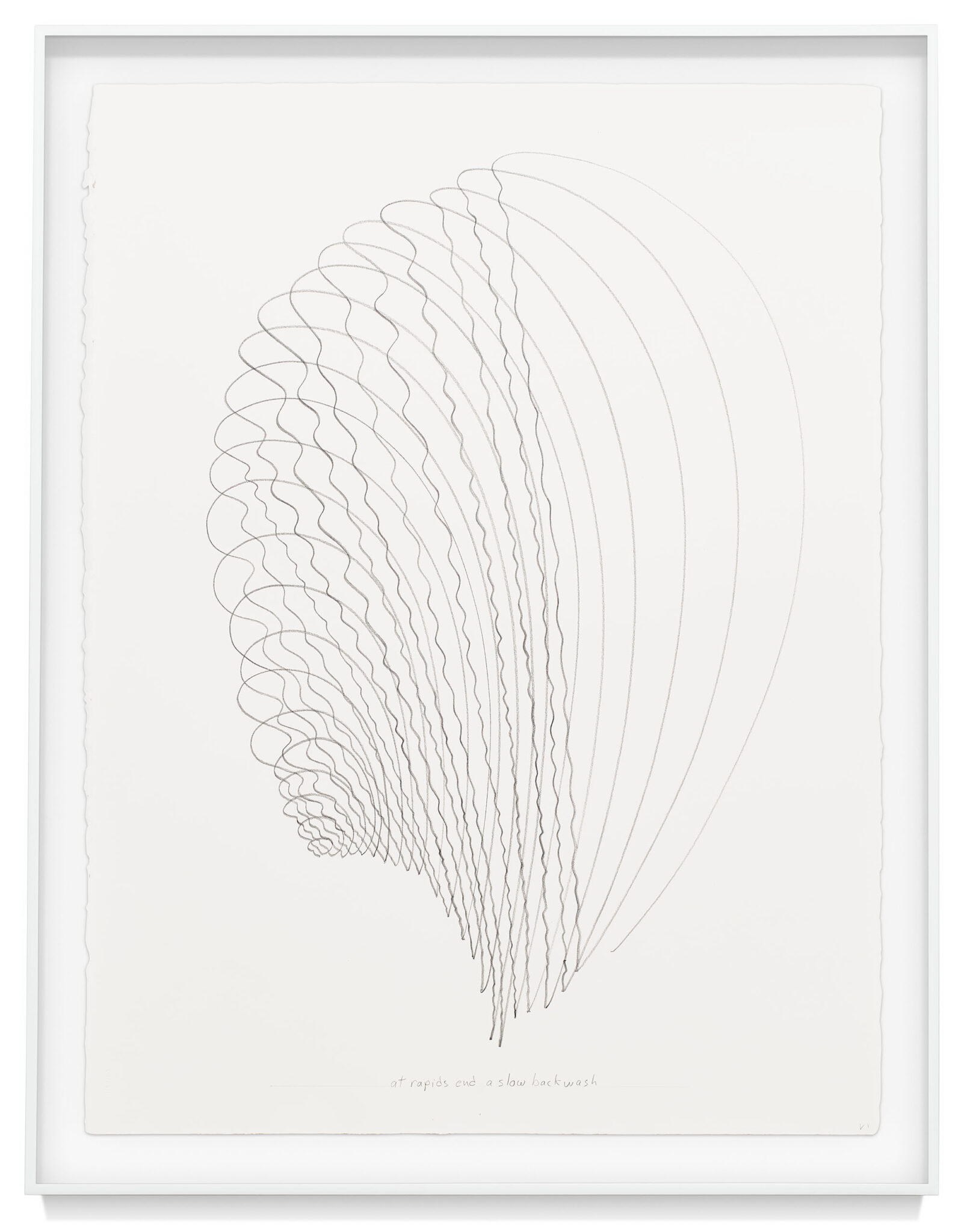 at rapids end a slow backwash. V1 (from the series Answer Music) by Mike Glier, a 2020 Drawing at Krakow Witkin Gallery, Boston