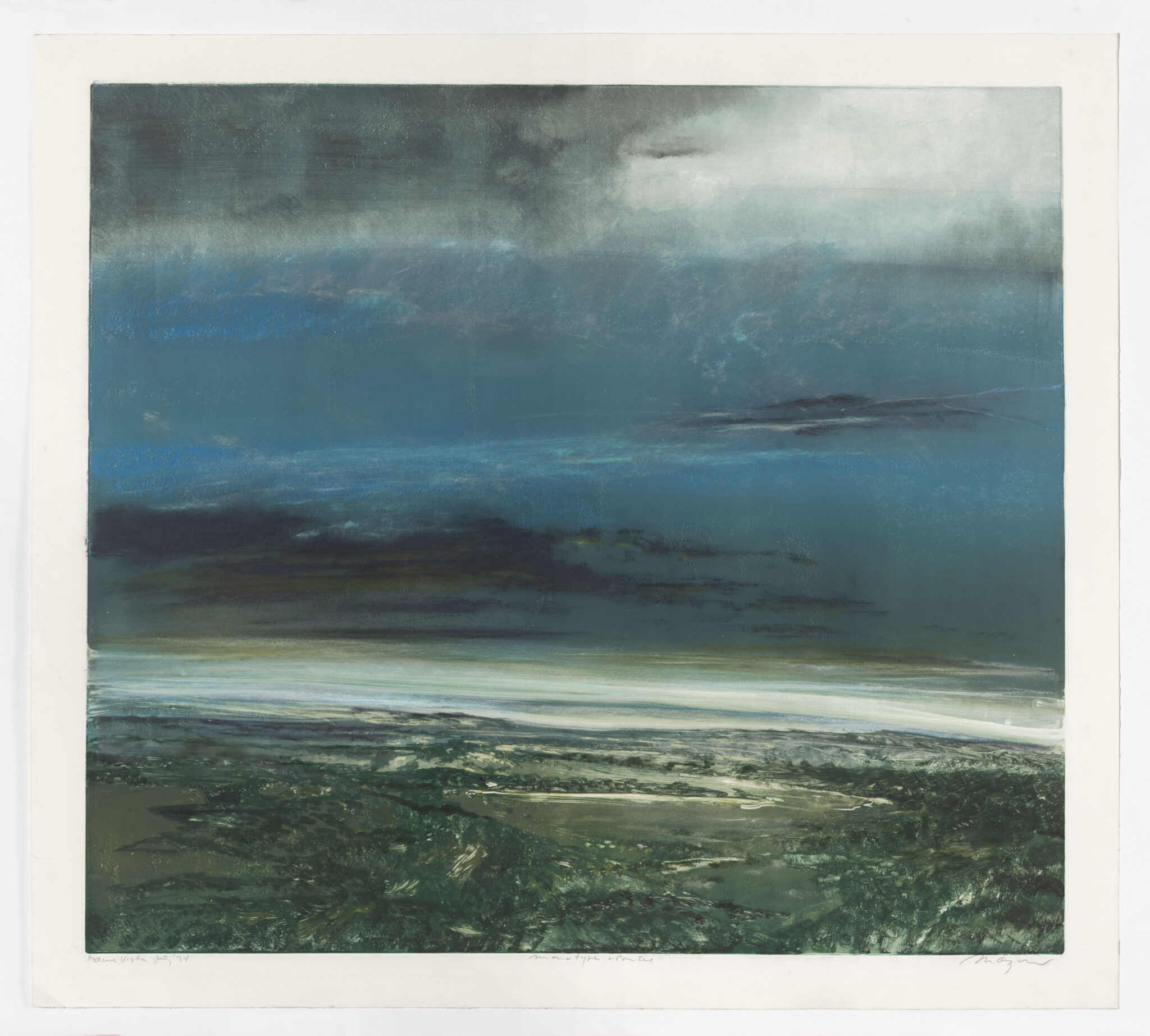 Maine Vista by Michael Mazur, a 1974 Painting at Krakow Witkin Gallery, Boston