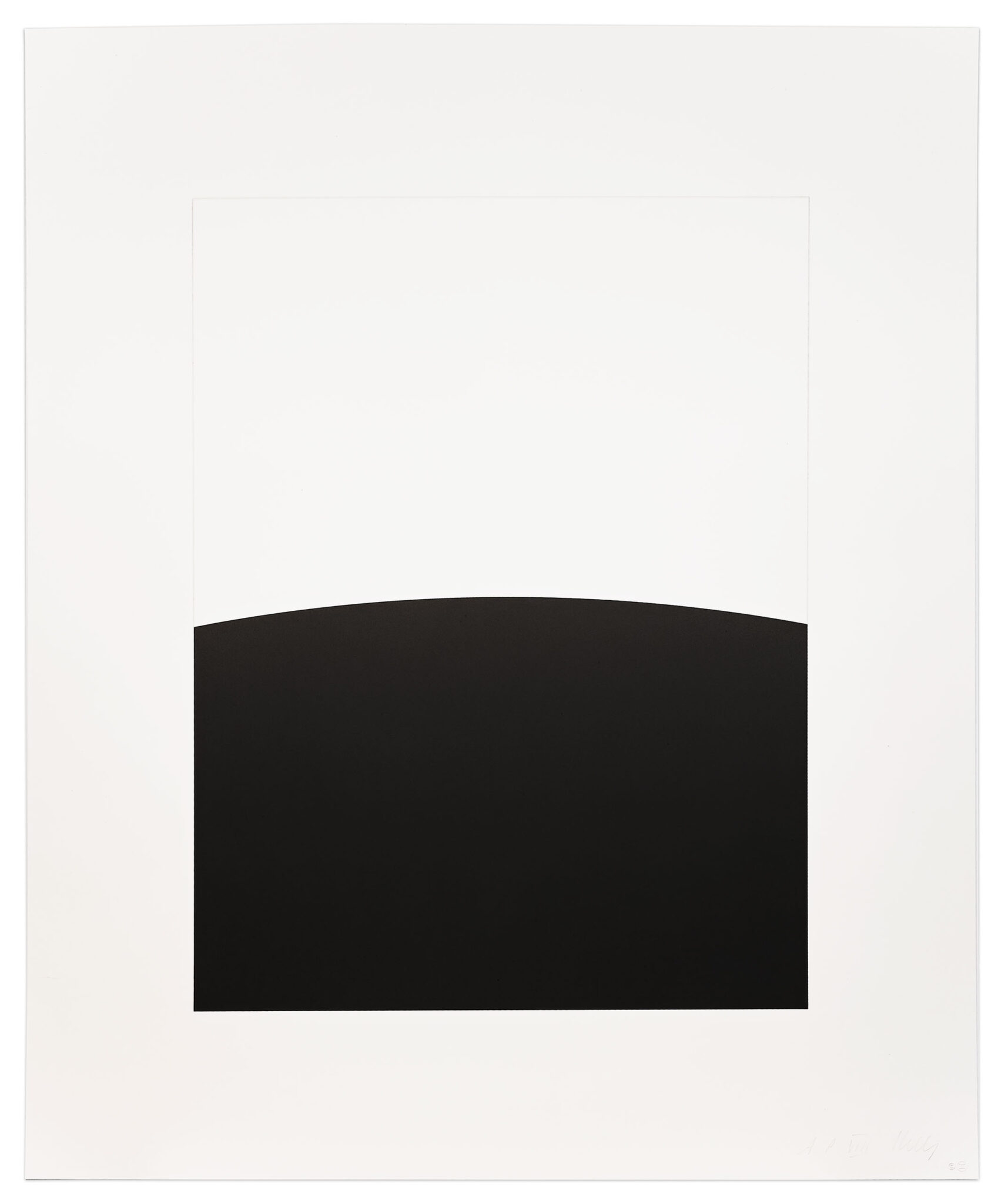 Poiters (from the Third Curve series) by Ellsworth Kelly, a 1976 print at Krakow Witkin Gallery, Boston