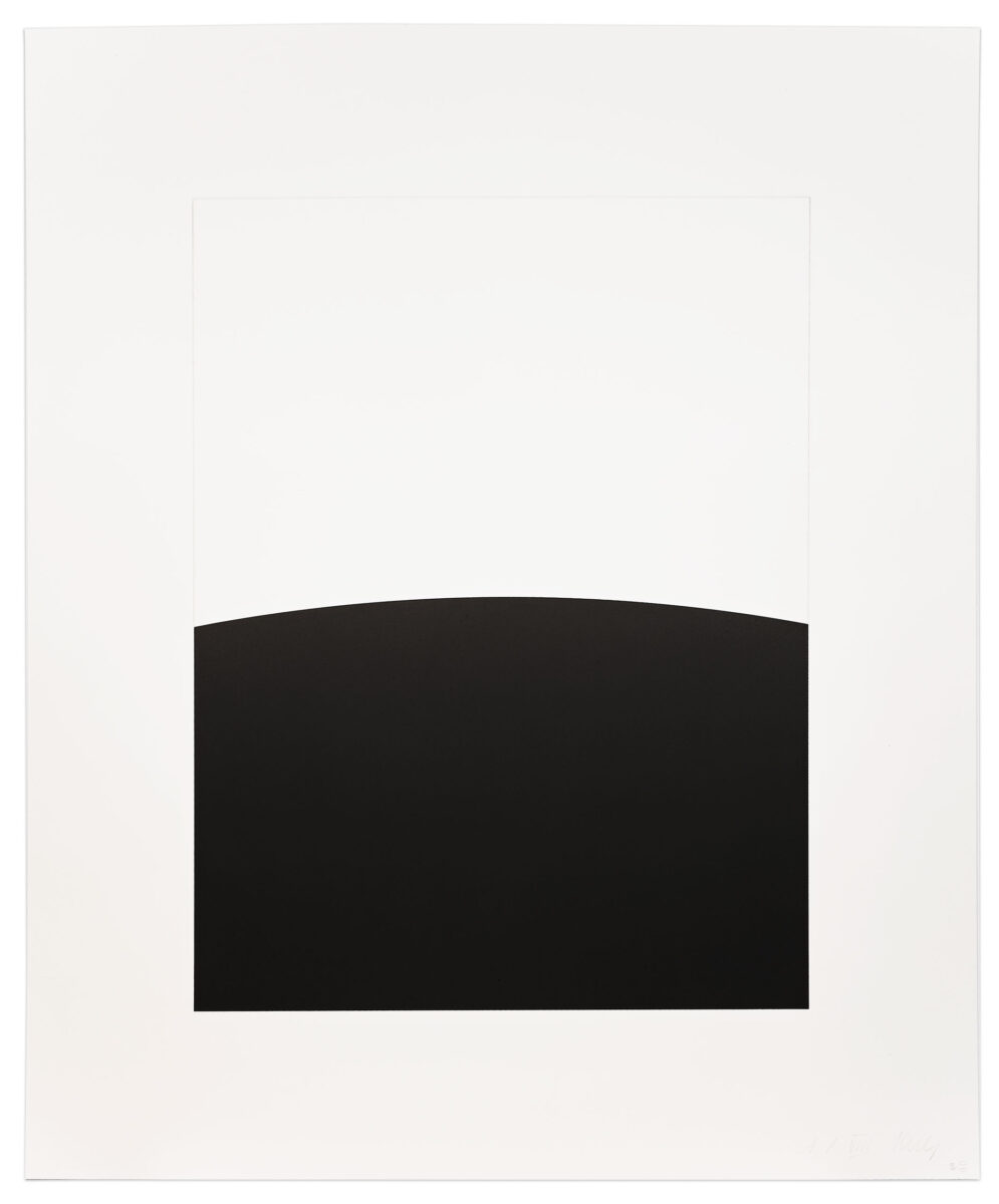Poiters (from the Third Curve series) by Ellsworth Kelly, a 1976 print at Krakow Witkin Gallery, Boston