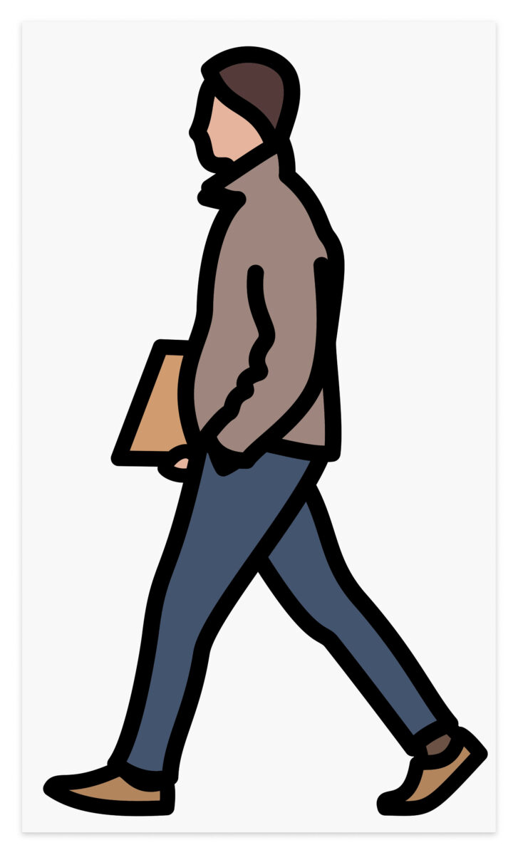 Envelope. by Julian Opie, a 2025 Painting at Krakow Witkin Gallery, Boston