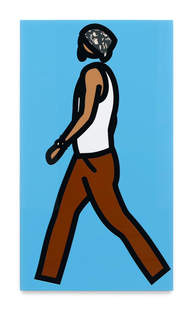 Head scarf. by Julian Opie, a 2018 Painting at Krakow Witkin Gallery, Boston