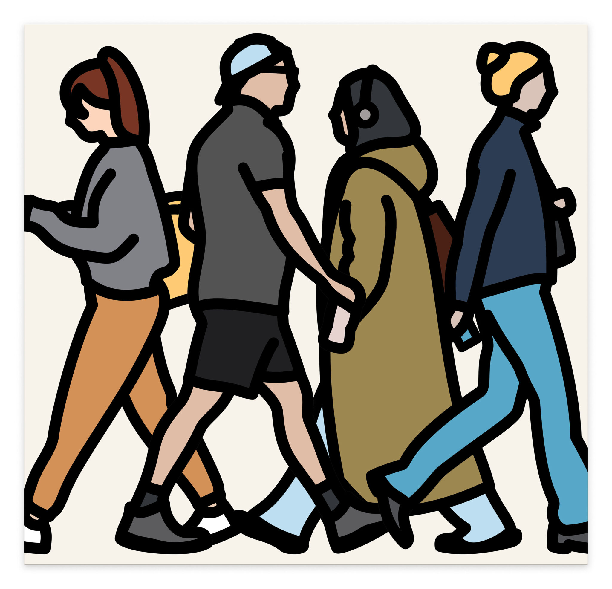 The Angel 2. by Julian Opie, a 2025 Painting at Krakow Witkin Gallery, Boston