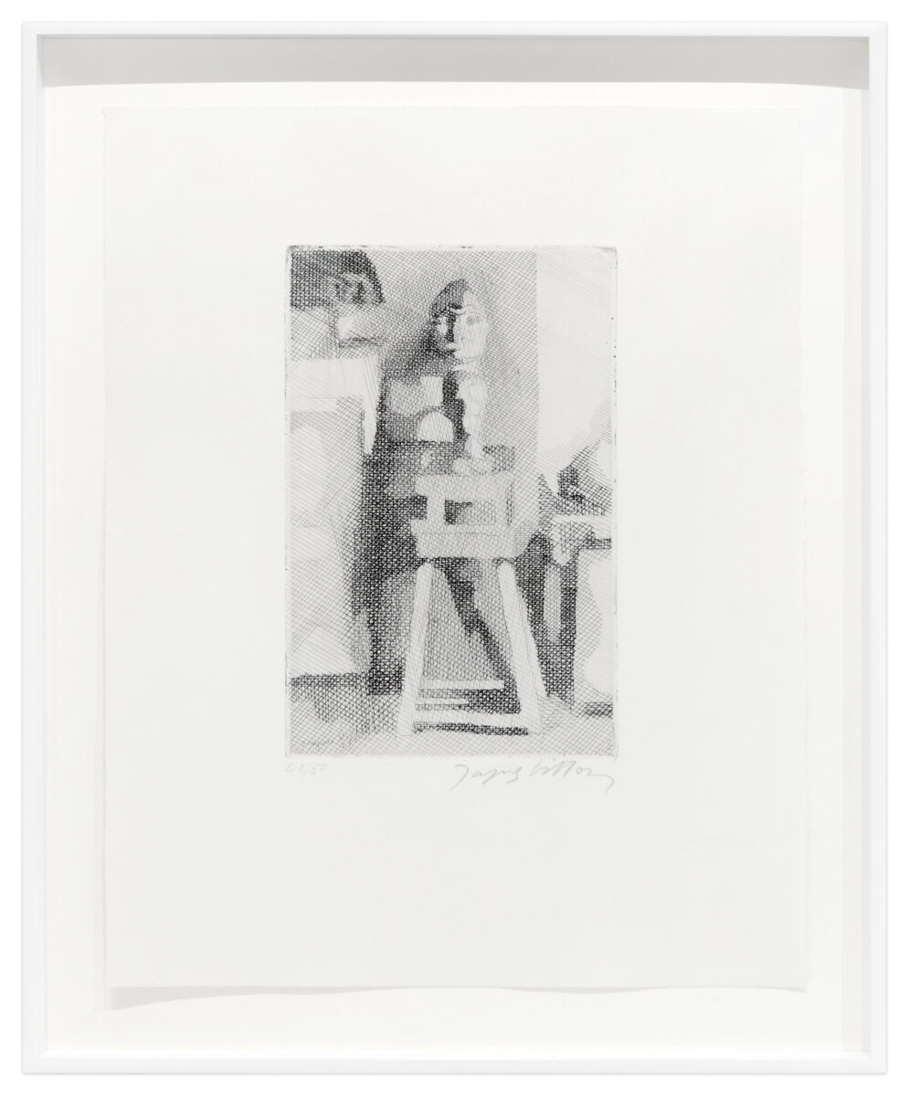 Sculptures by Jacques Villon, a 1931 Print at Krakow Witkin Gallery, Boston