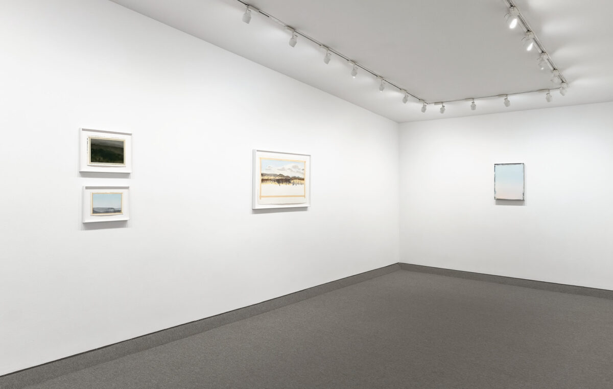 Installation view of Sylvia Plimack Mangold: Tape, 1975–1986 at Krakow Witkin Gallery, Boston