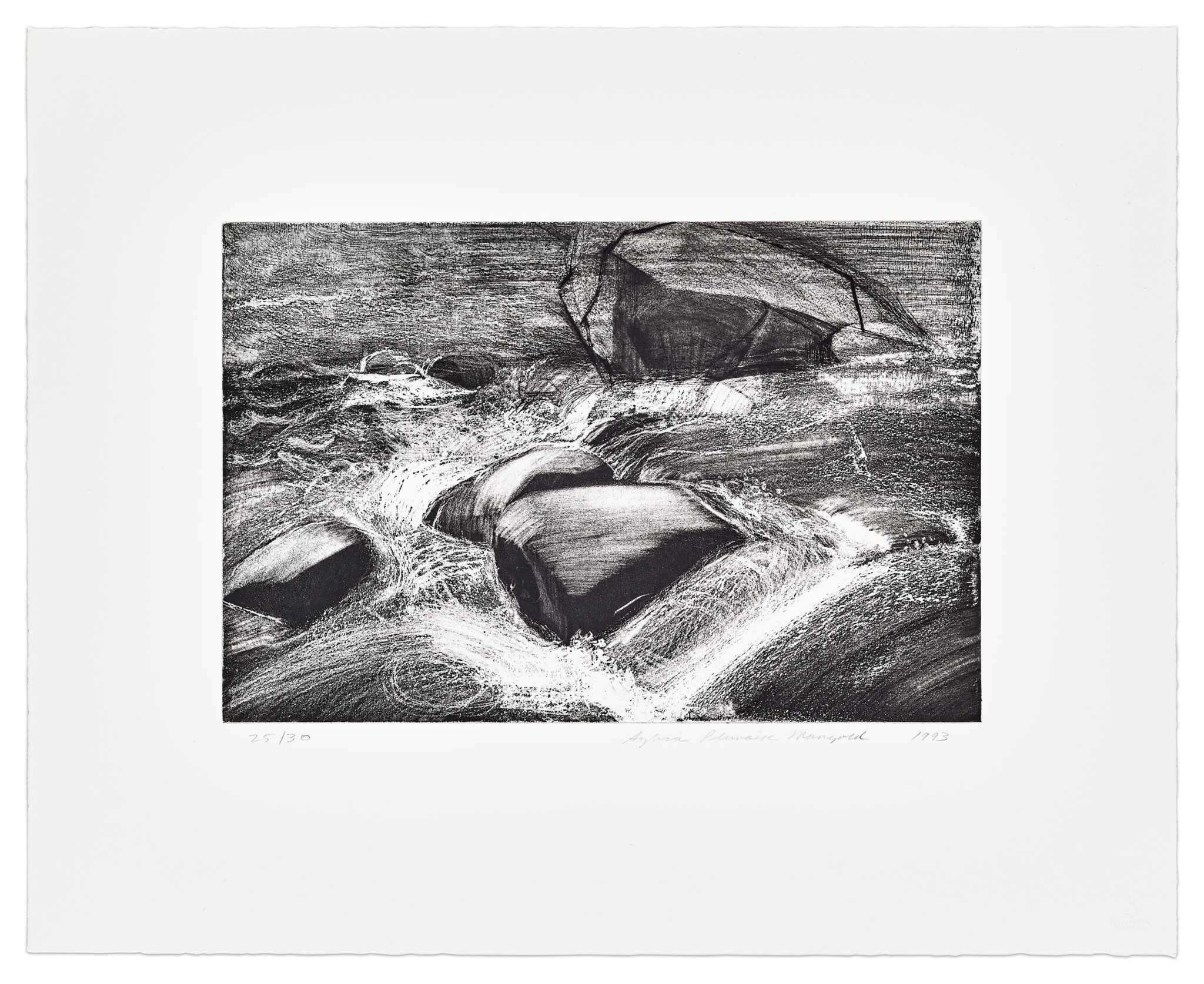 Elk River I by Sylvia Plimack Mangold, a 1993 Print at Krakow Witkin Gallery, Boston