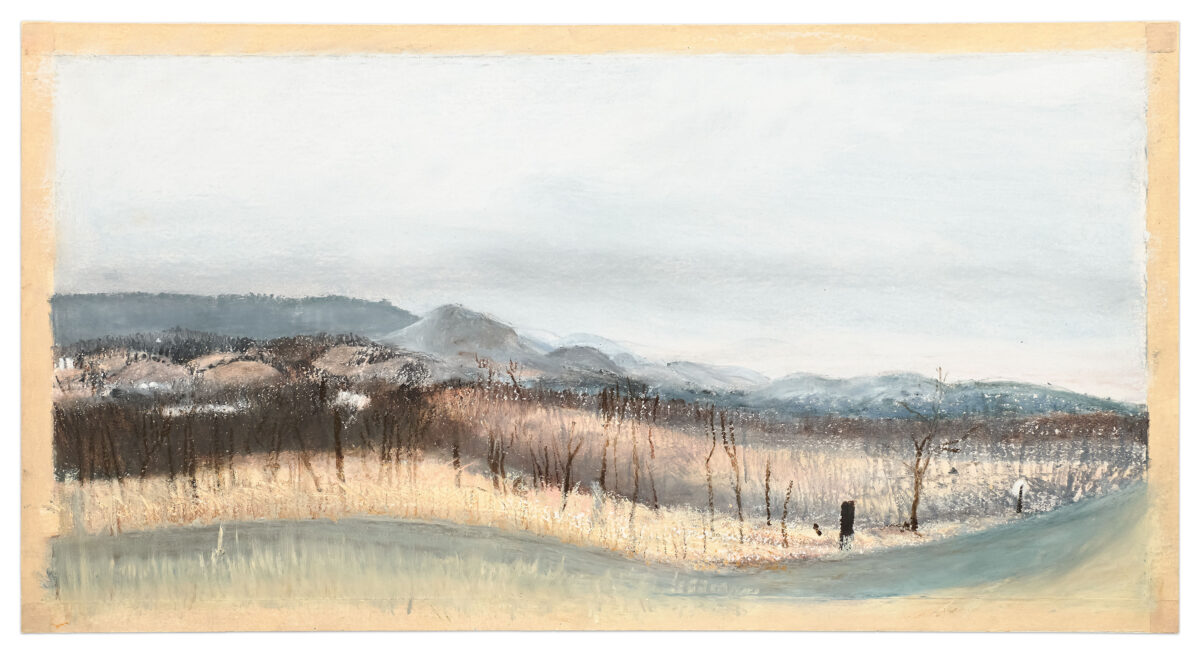 February 1980 by Sylvia Plimack Mangold, a 1980 Drawing at Krako