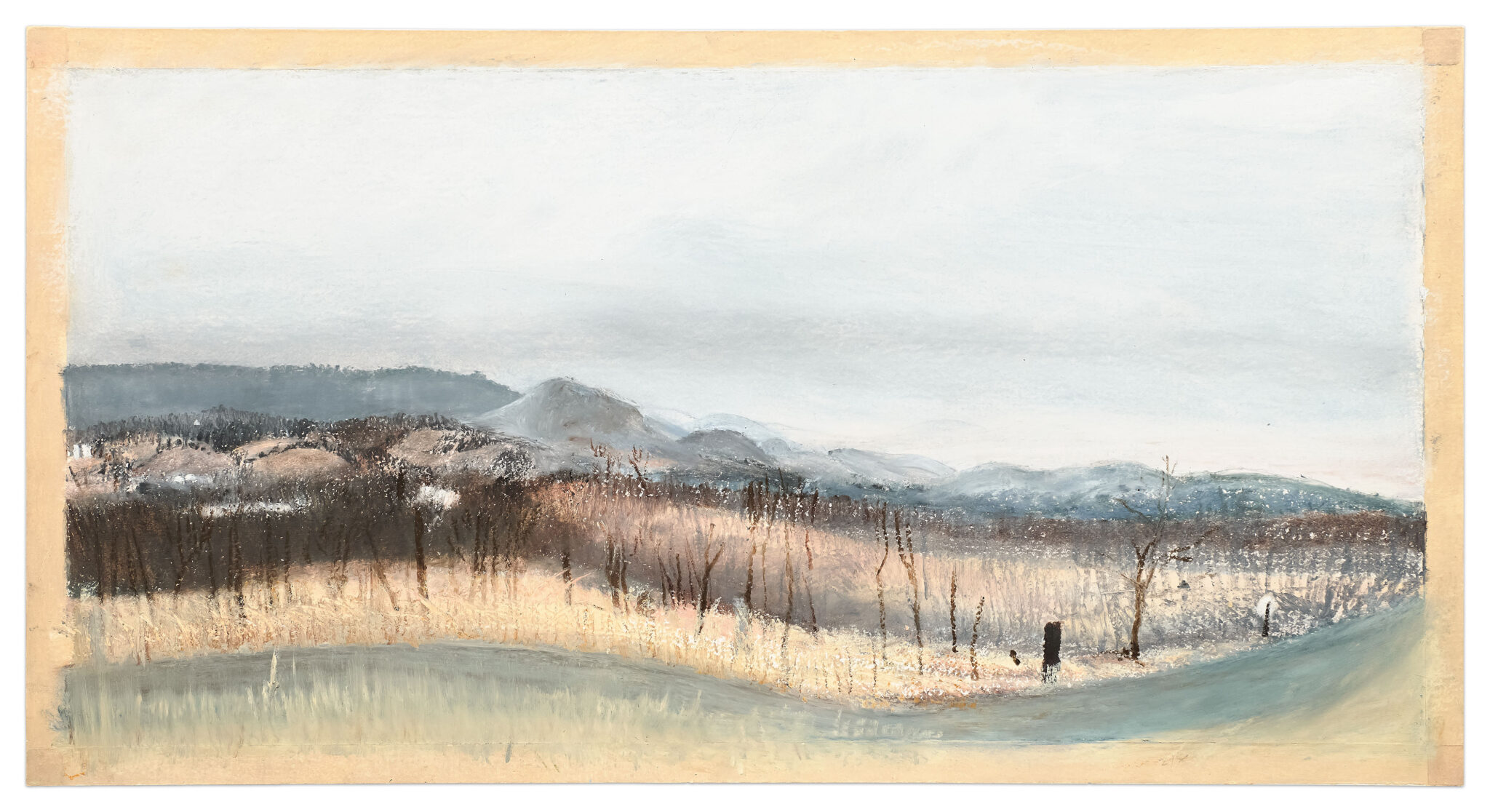 February 1980 by Sylvia Plimack Mangold, a 1980 Drawing at Krako