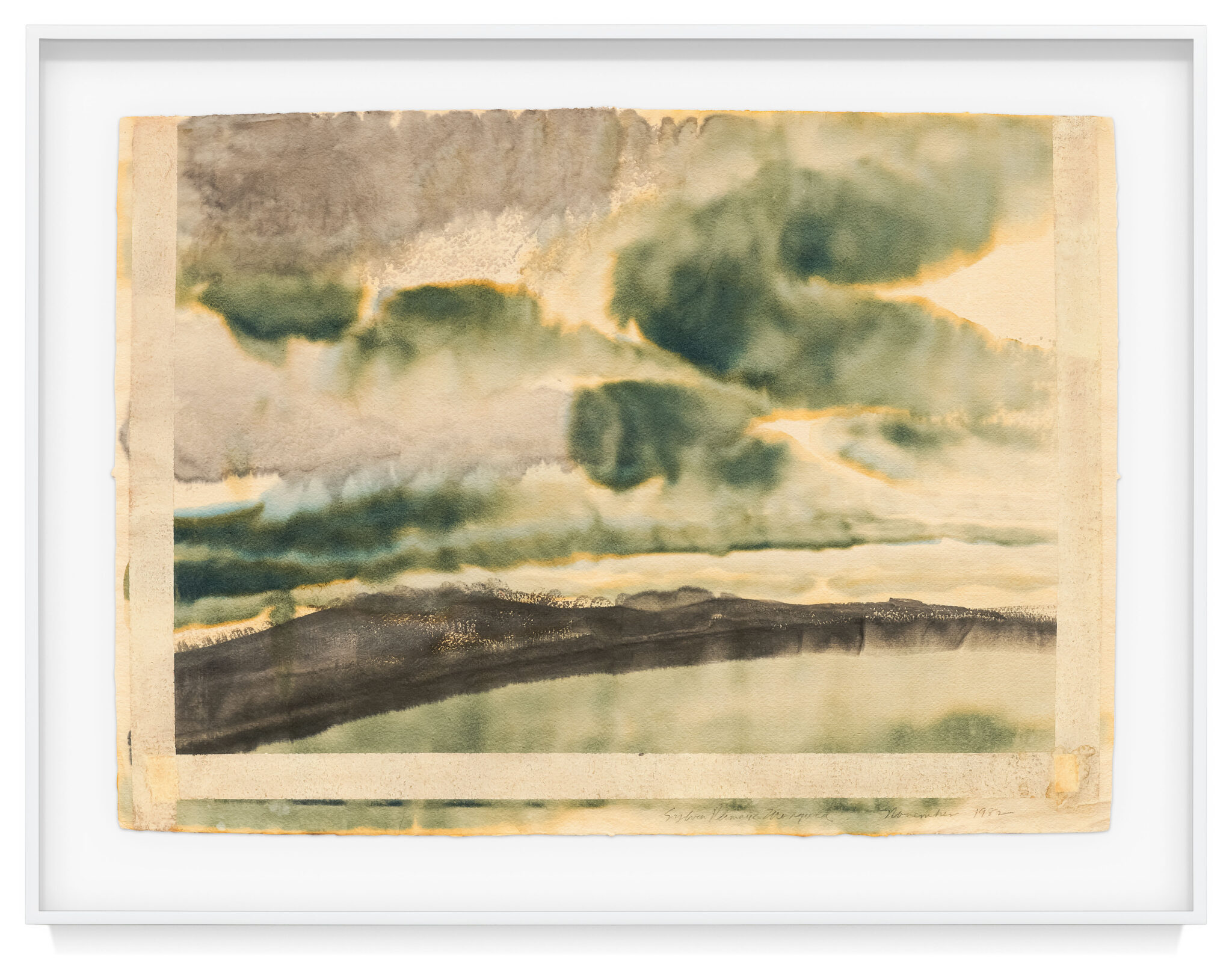 November 1982 by Sylvia Plimack Mangold , a 1982 Drawing at Krakow Witkin Gallery, Boston