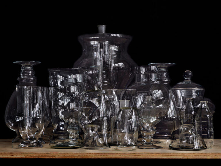 Glassware Still Life #1 by Abelardo Morell, a 2019 Photograph at Krakow Witkin Gallery, Boston