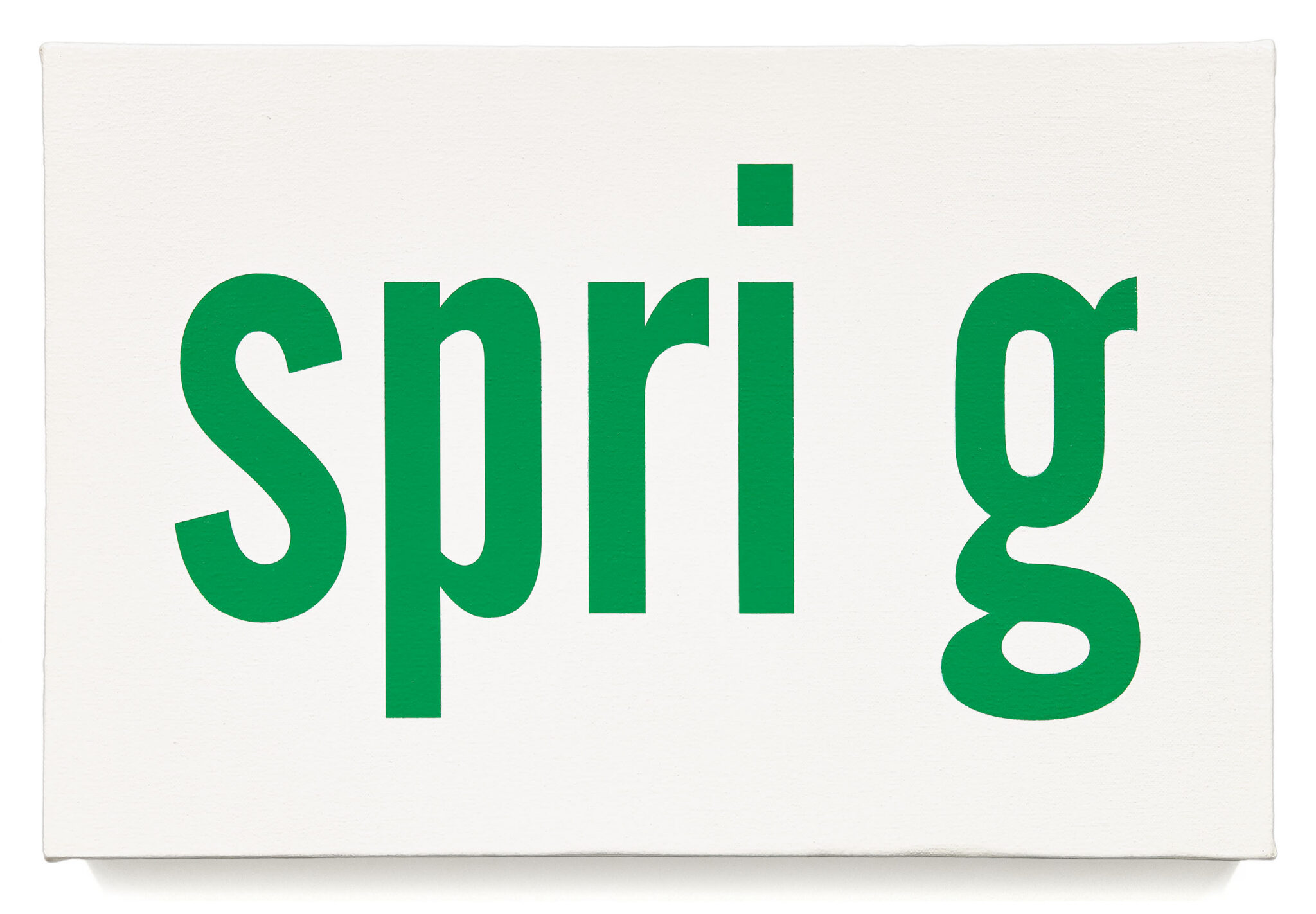 Spring by Kay Rosen, a 2021 Painting at Krakow Witkin Gallery, Boston