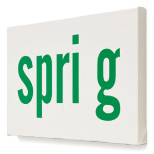 Spring by Kay Rosen, a 2021 Painting at Krakow Witkin Gallery, Boston