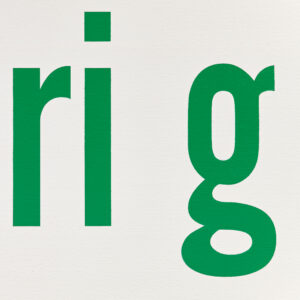 Spring by Kay Rosen, a 2021 Painting at Krakow Witkin Gallery, Boston