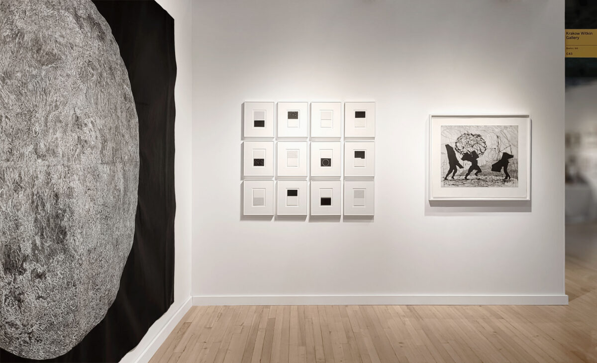 Installation view of Krakow Witkin Gallery at the IFPDA Print Fair