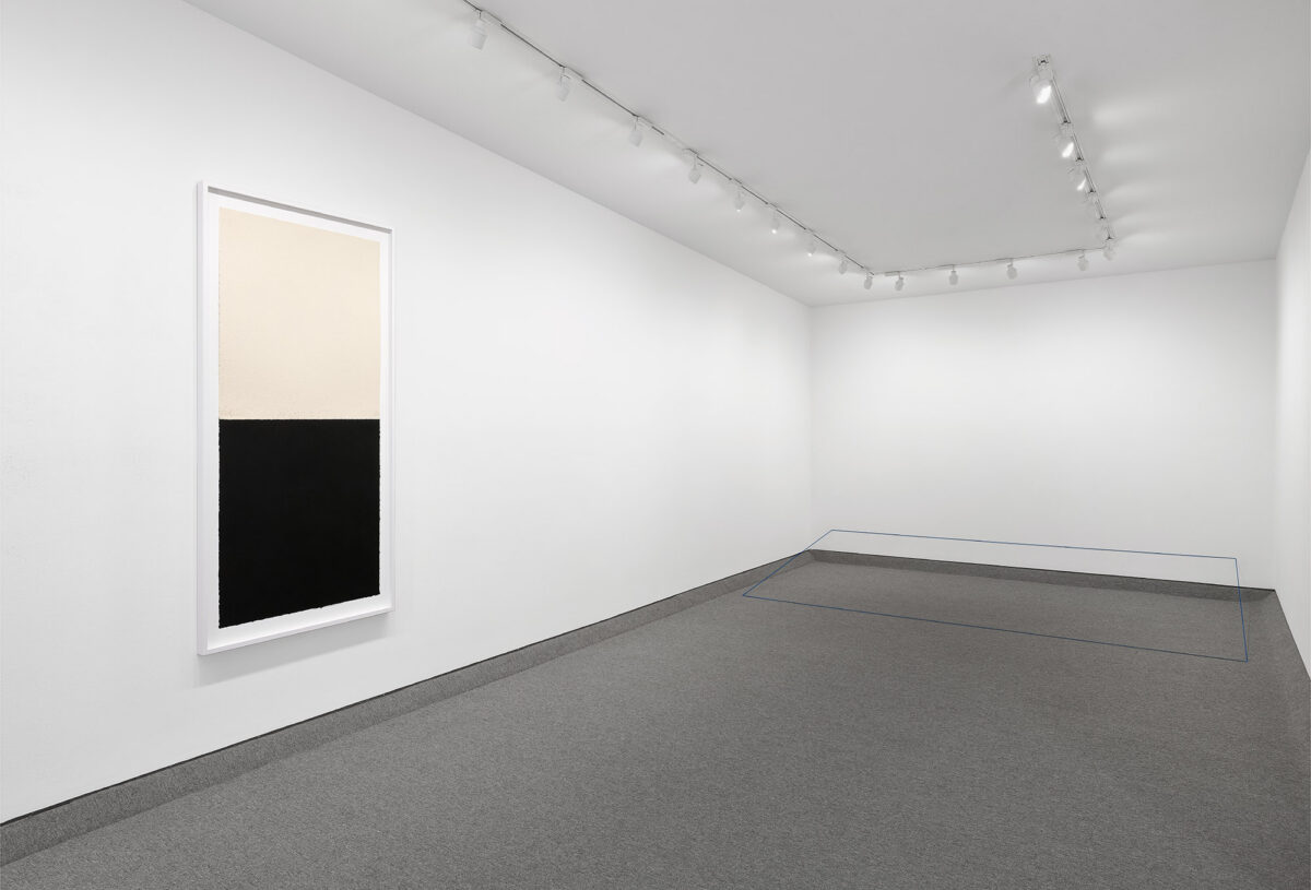 Installation view of Richard Serra and Fred Sandback at Krakow Witkin Gallery, Boston.