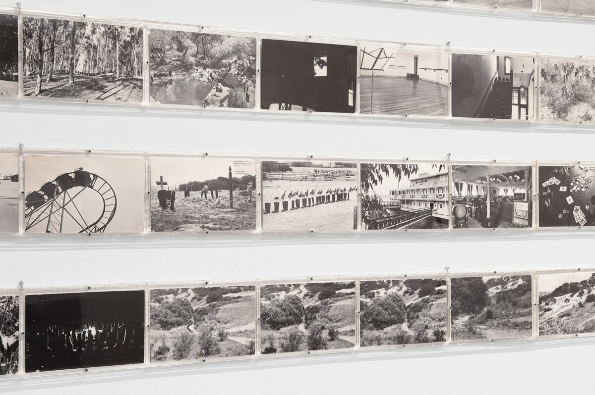 Installation view of One Wall, One Work: Eleanor Antin at Krakow Witkin Gallery, Boston.