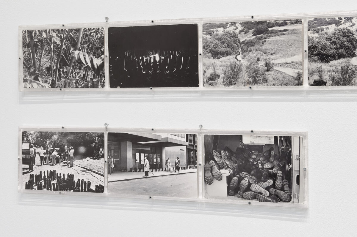 Installation view of One Wall, One Work: Eleanor Antin at Krakow Witkin Gallery, Boston.